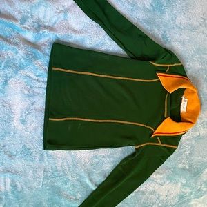 Womens Collar Top Green Size Large